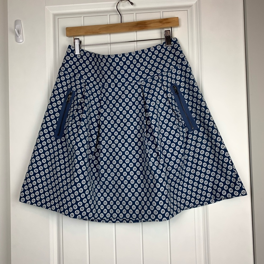 Mauve polka dot skirt
